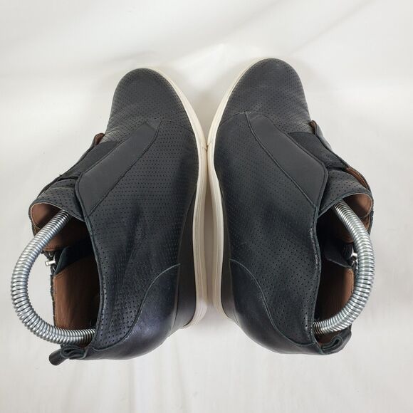 Linea Paolo Felicia Platform Wedge Sneaker Bootie Wmn 7.5 M Black Leather Zipper - Picture 5 of 8